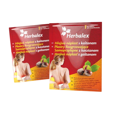 Herbalex Plastry rozgrzewające z kasztanem samoprzylepne (15h)