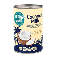TERRASANA Coconut milk - napój kokosowy bez gumy guar w puszce (22% tłuszczu) BIO 400ml