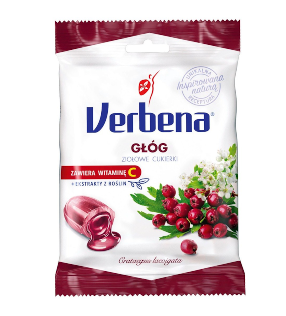 Cukierki ziołowe Głogowe 60g VERBENA