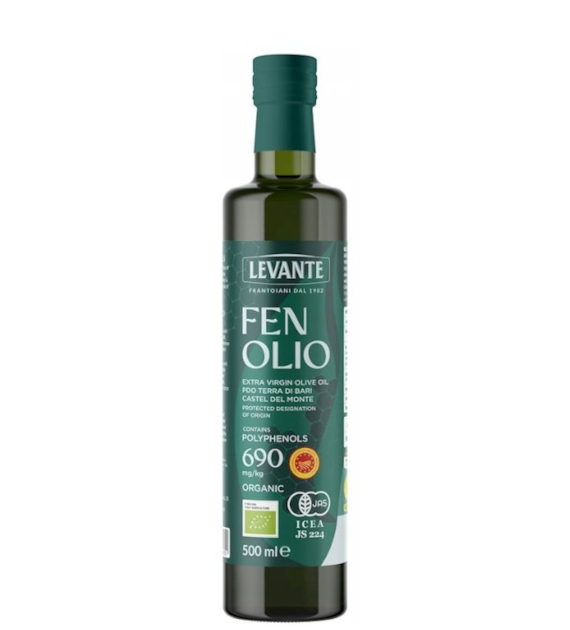 LEVANTE Oliwa z oliwek extra virgin wysokopolifenolowa 690mg/kg FENOLIO BIO 500ml
