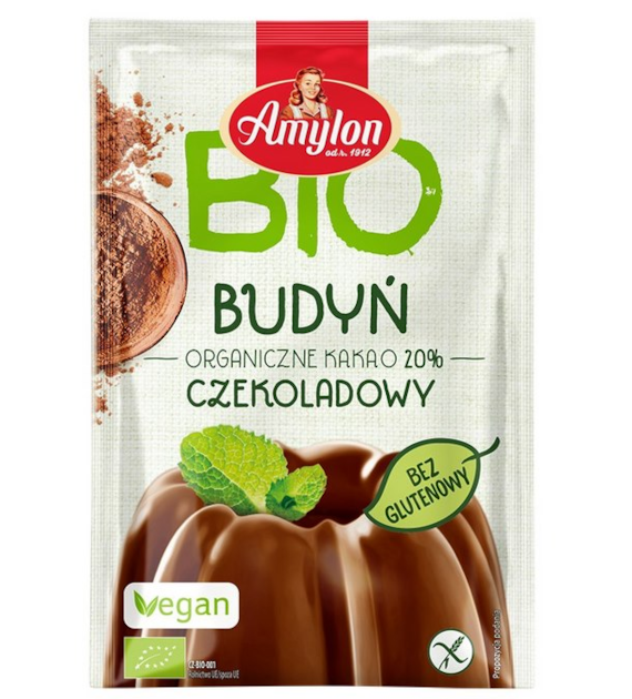 AMYLON Budyń czekoladowy bezglutenowy BIO 40g