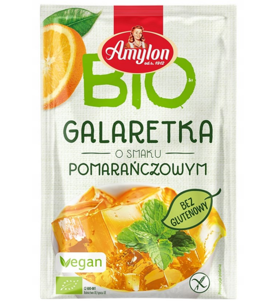 AMYLON Galaretka o smaku pomarańczowym bezglutenowa BIO 40g
