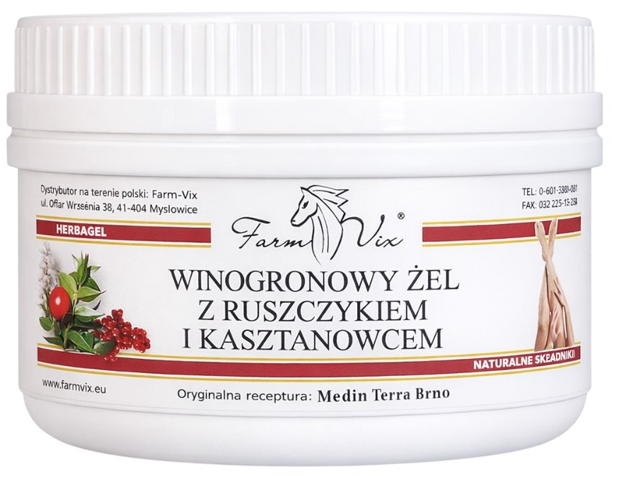 FarmVix Winogronowy żel z ruszczykiem i kasztanowcem 350g