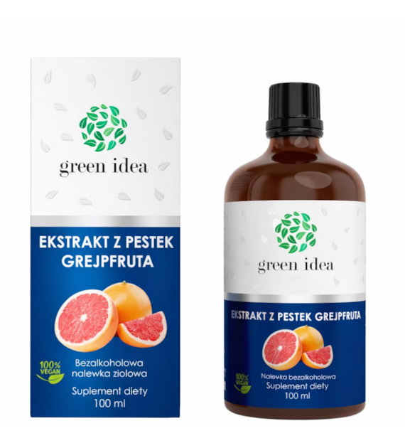GREEN IDEA Ekstrakt z pestek grajpfruta nalewka bezalkoholowa 100ml
