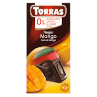 TORRAS Czekolada gorzka z mango bez dodatku cukru bezglutenowa 75g