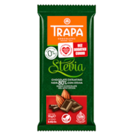 TRAPA Stevia Czekolada gorzka 80% kakao bez dodatku cukru bezglutenowa 75g