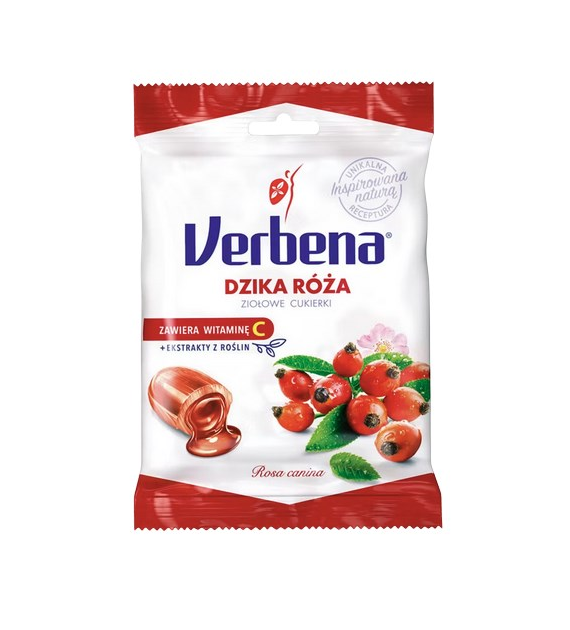 Cukierki ziołowe Dzika róża 60g VERBENA