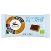 ALCE NERO Herbatniki orkiszowe z czekoladą mleczną FAIR TRADE BIO 28g