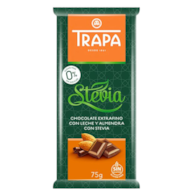 TRAPA Stevia Czekolada mleczna z migdałami bez dodatku cukru bezglutenowa 75g