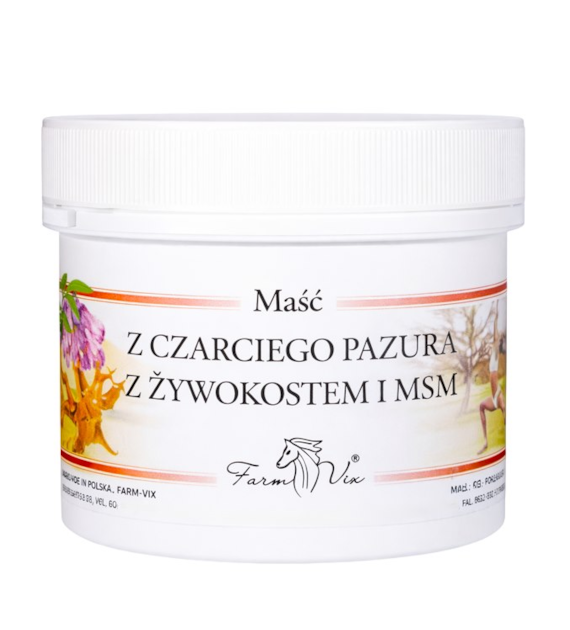 FarmVix Maść z Czarciego pazura z żywokostem i MSM 150ml