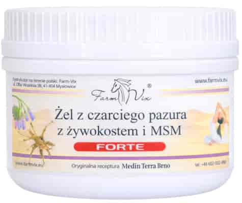 FarmVix Żel z Czarciego Pazura z żywokostem i MSM FORTE 350g