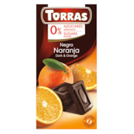 TORRAS Czekolada gorzka z pomarańczą bez dodatku cukru bezglutenowa 75g