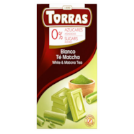 TORRAS Czekolada biała z matchą bez dodatku cukru bezglutenowa 75g
