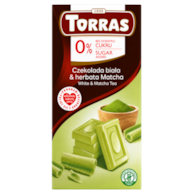 TORRAS Czekolada biała z matchą bez dodatku cukru bezglutenowa 75g