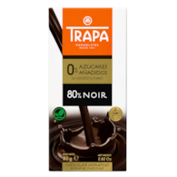 TRAPA Czekolada ciemna 80% bez dodatku cukru bezglutenowa 80g