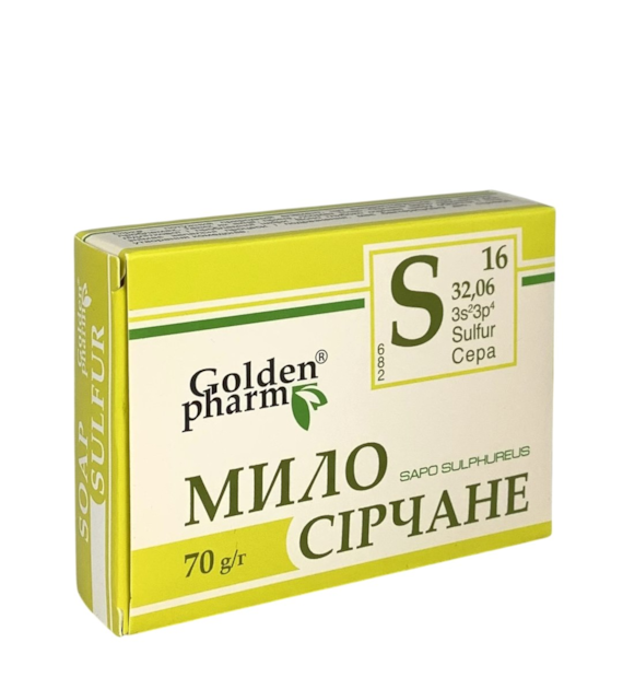 GOLDEN PHARM Mydło siarkowe w kostce 70g