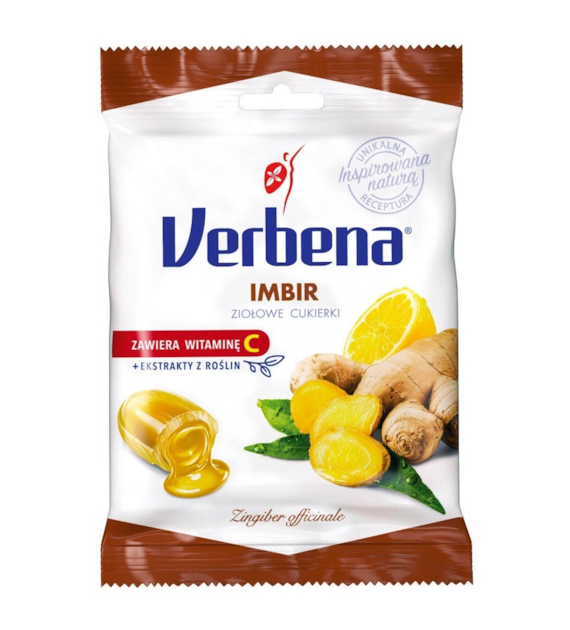 Cukierki ziołowe Imbir 60g VERBENA