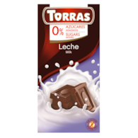 TORRAS Czekolada mleczna bez dodatku cukru bezglutenowa 75g