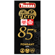 TORRAS ZERO Czekolada gorzka 85% bez dodatku cukru bezglutenowa 100g
