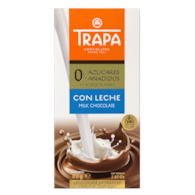 TRAPA Czekolada mleczna bez dodatku cukru bezglutenowa 80g