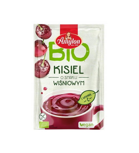 AMYLON Kisiel o smaku wiśniowym bezglutenowy BIO 30g