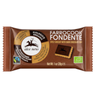 ALCE NERO Herbatniki orkiszowe z czekoladą gorzką FAIR TRADE BIO 28g