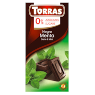TORRAS Czekolada gorzka z miętą bez dodatku cukru bezglutenowa 75g