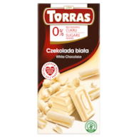 TORRAS Czekolada biała bez dodatku cukru bezglutenowa 75g
