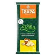 TRAPA Stevia Czekolada biała bez dodatku cukru bezglutenowa 75g