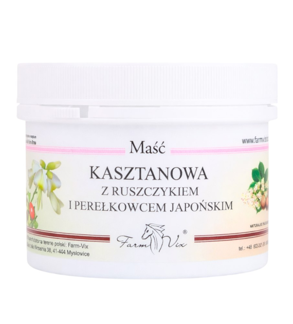 FarmVix Maść Kasztanowa z ruszczykiem i perełkowcem japońskim 150ml