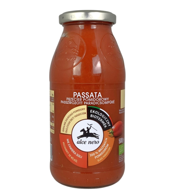 ALCE NERO Sos pomidorowy Passata BIO 500g