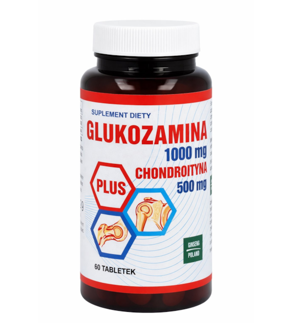Glukozamina 1000mg + chondroityna 500mg, 60tabl. GINSENG POLAND