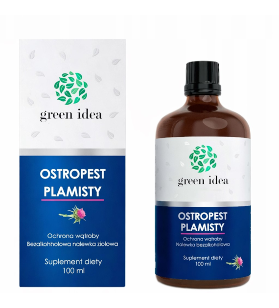 GREEN IDEA Ostropest plamisty nalewka bezalkoholowa 100ml