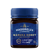 Miód Manuka UMF22+ MGO968+ 250g HADDRELL'S OF CAMBRIDGE