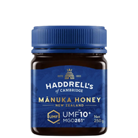 Miód Manuka UMF10+ MGO261+ 250g HADDRELL'S OF CAMBRIDGE