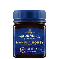 Miód Manuka UMF13+ MGO404+ 250g HADDRELL'S OF CAMBRIDGE