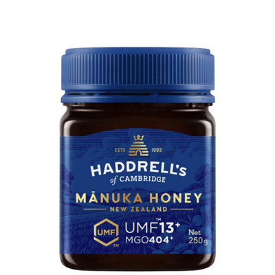 Miód Manuka UMF13+ MGO404+ 250g HADDRELL'S OF CAMBRIDGE