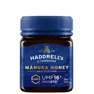 Miód Manuka UMF16+ MGO570+ 250g HADDRELL'S OF CAMBRIDGE