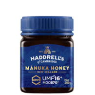 Miód Manuka UMF16+ MGO570+ 250g HADDRELL'S OF CAMBRIDGE