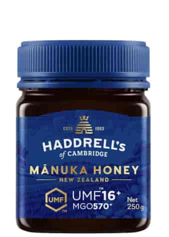 Miód Manuka UMF16+ MGO570+ 250g HADDRELL'S OF CAMBRIDGE