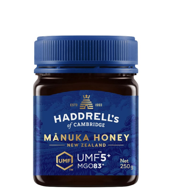 Miód Manuka UMF5+ MGO83+ 250g HADDRELL'S OF CAMBRIDGE