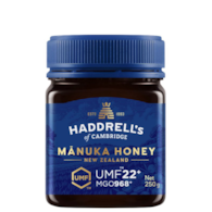 Miód Manuka UMF22+ MGO968+ 250g HADDRELL'S OF CAMBRIDGE
