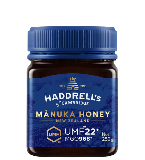 Miód Manuka UMF22+ MGO968+ 250g HADDRELL'S OF CAMBRIDGE