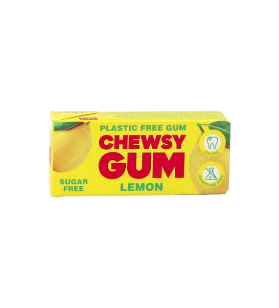 CHEWSY Gumy do żucia o smaku cytrynowym z ksylitolem 15g (10 gum)