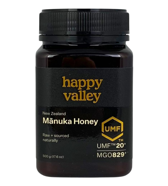 HAPPY VALLEY Miód Manuka UMF 20+ (MG 829+) 500g