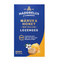 Pastylki do ssania Miód Manuka UMF16+ MGO570+ 8 sztuk (22,4g) HADDRELL'S OF CAMBRIDGE