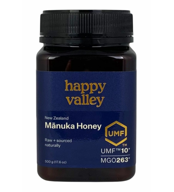 HAPPY VALLEY Miód Manuka UMF 10+ (MG 263+) 500g