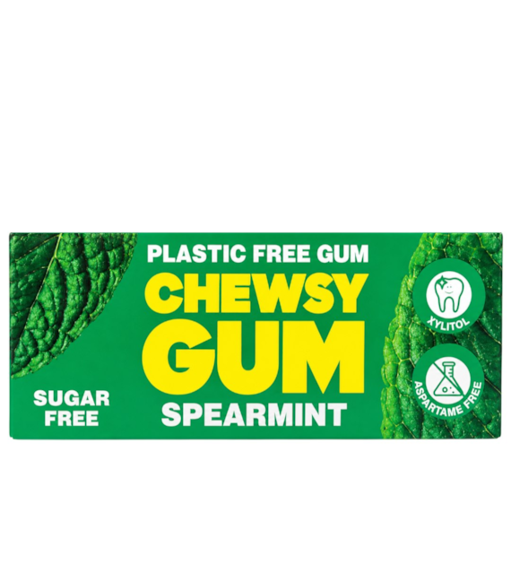 CHEWSY Gumy do żucia o smaku miętowym z ksylitolem 15g (10 gum)